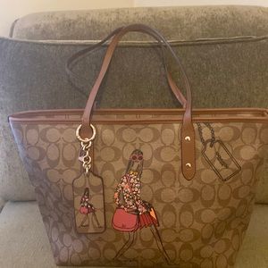 Coach Bonnie Cashin Tote with matching keychain